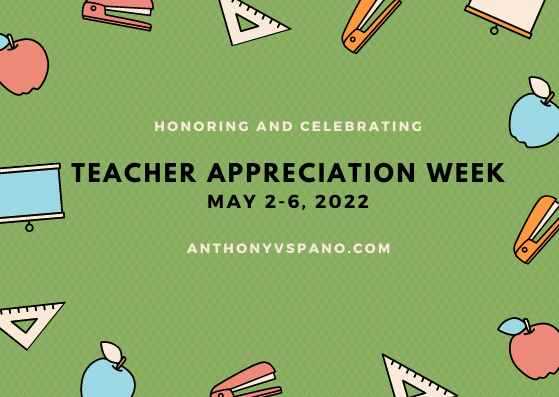 Celebrating Teacher Appreciation Week on Spanning the Need w/Anthony Spano
